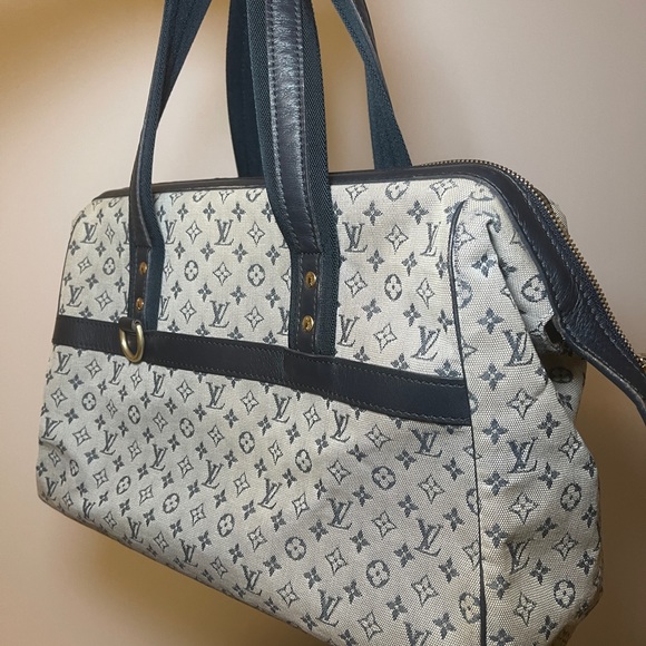 Auth. Louis Vuitton Monogram Josephine GM Handbag in Mini Lin - Picture 5 of 9